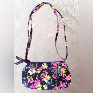 Vera Bradley Bags- Black & Floral Quilt Crossbody/ Shoulder Bag